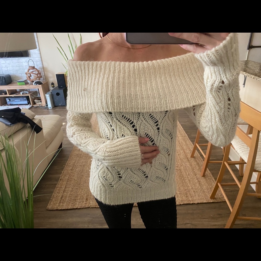 Bebe off the shoulder sweater